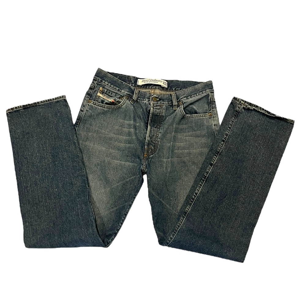 Vintage Diesel Industries Mens Jeans Light Wash 2002 Size 34